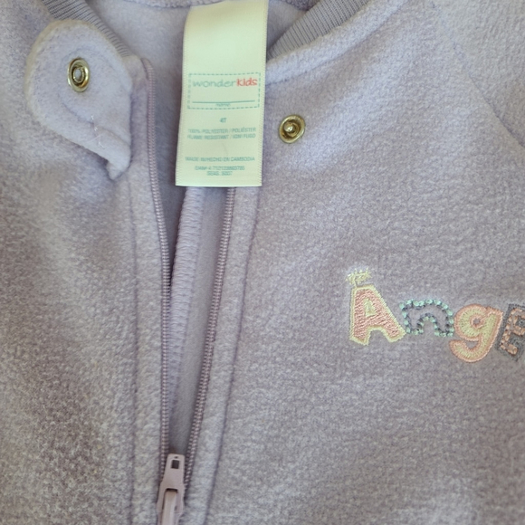 Wonder Kids 4T Fleece Footed Sleeper NWT - Picture 6 of 9